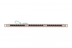 NMC-RP24SE2-HU-MT, Патч-панель NIKOMAX 19", 0,5U, 24 порта, Кат.6, RJ45/8P8C, 110/T568A/B, экранир