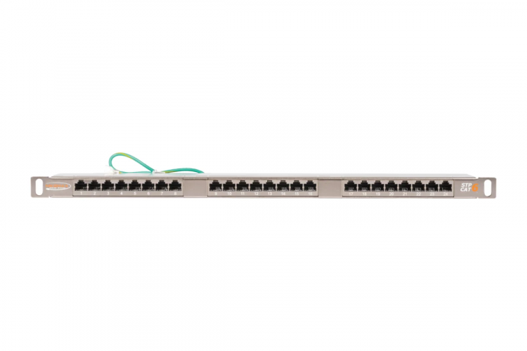 NMC-RP24SE2-HU-MT, Патч-панель NIKOMAX 19", 0,5U, 24 порта, Кат.6, RJ45/8P8C, 110/T568A/B, экранир