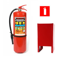Комплект огнетушитель ОВП-8 зимний + подставка П-20 + знак F04