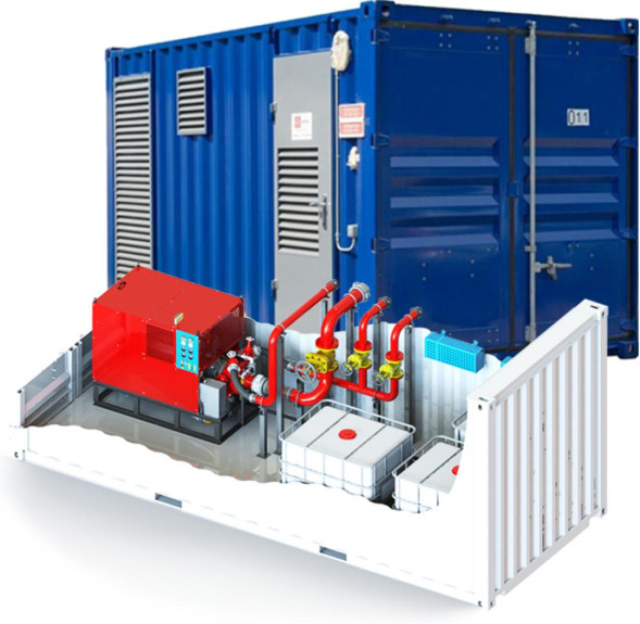 Станция пенного пожаротушения СППТ «Гейзер» (с мотопомпой МП40/100)