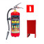 Комплект огнетушитель ОВЭ-2 зимний + подставка П-10 + знак F04
