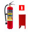 Комплект огнетушитель ОВЭ-5 летний + подставка П-15 + знак F04