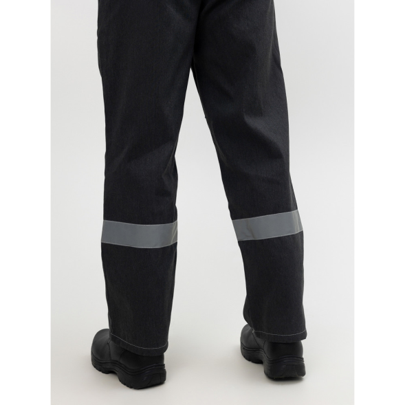 Мужской летний костюм "Инженер" куртка + полукомбинезон серый