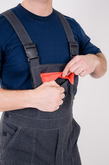 Мужской летний рабочий костюм "Инженер" серый — куртка и брюки