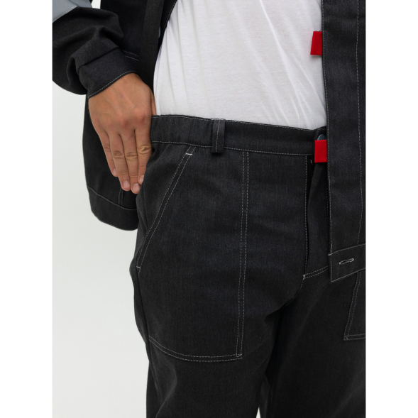 Мужской летний рабочий костюм "Инженер" серый — куртка и брюки