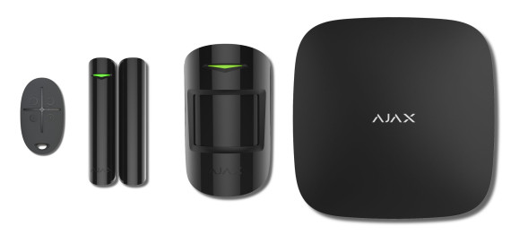 Комплект радиоканальной охранной сигнализации Ajax StarterKit (black)
