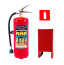 Комплект огнетушитель ОВЭ-8 зимний + подставка П-20 + знак F04