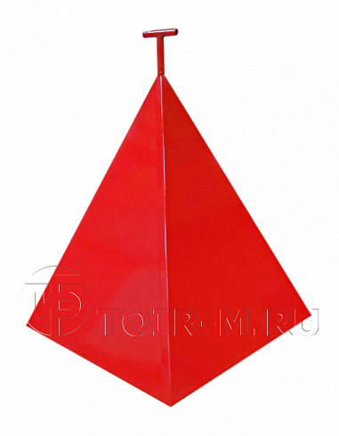 Пирамида для гидранта пожарного большая (750х750х900)