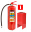 Комплект огнетушитель ОП-4 + подставка П-15 + знак F04