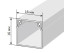Короб 16х16 (Промрукав) Кабель-канал с двойным замком белый 16х16